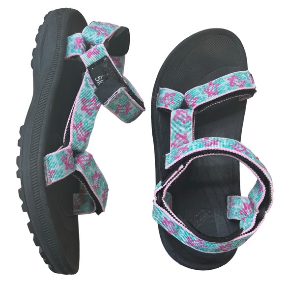 Teva Shoes - Teva Hurricane 2 Sport Turtle Sandals Turquoise Pink Women’s Size 5 Outdoorsy